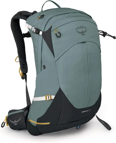 Vista 15 de Osprey Sirrus 24L Mochila de senderismo para mujer, Púrpura Elderberry/Chiru Tan