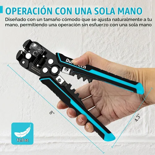 Vista 5 de DURATECH Pelacables autoajustables/crimpador/cortador para trabajos