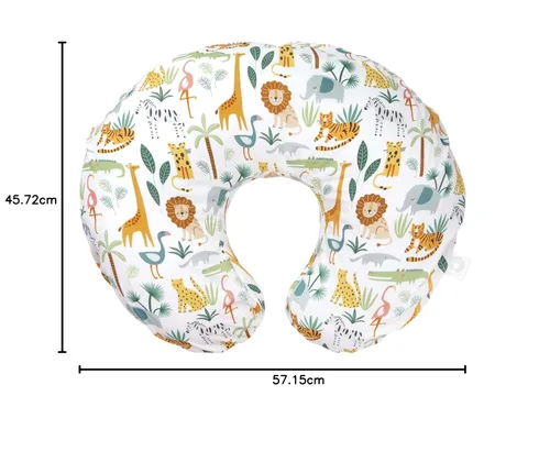 Vista 8 de Boppy - Funda de almohada de lactancia, vida silvestre colorida, mezcla de algodón, se adapta al soporte original para lactancia, alimentación