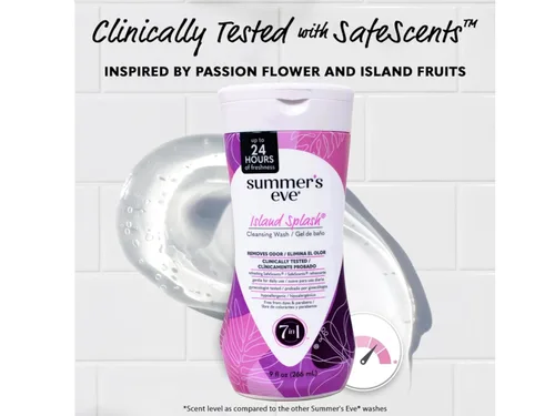 Vista 6 de Summer's Eve Lavado limpiador para pieles sensibles, Island Splash 9 oz