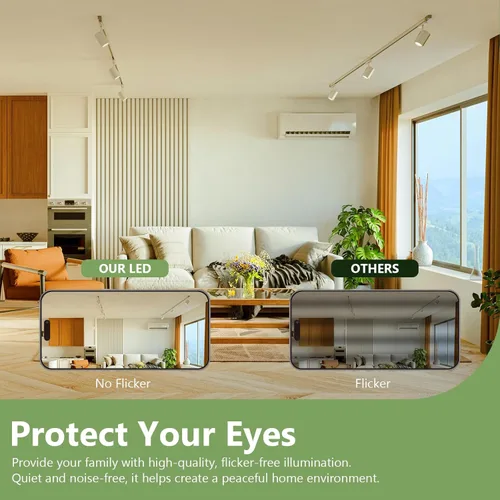 Vista 4 de Sigalux GU10 LED Bulb 8 Pack, 3000K Warm White, 4.2W (50W Equivalent) Non-Dimmable, 350 Lumens, 35° Spotlight, MR16 GU10 Bulb Replacement for Track