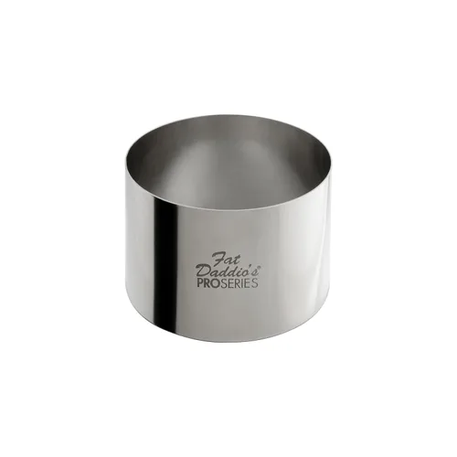 Vista 22 de Fat Daddio's anillos de pastelería y molde redondo para tortas de acero inoxidable, Plateado