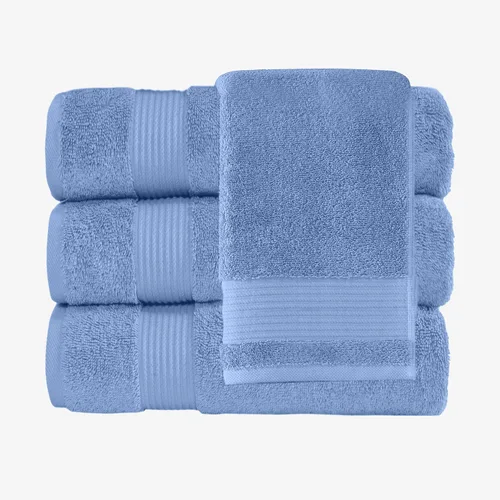 Vista 2 de Classic Turkish Towels CTT - Juego de 4 toallas de baño de alta calidad, hechas con 100% algodón turco, de secado rápido, altamente absorbentes