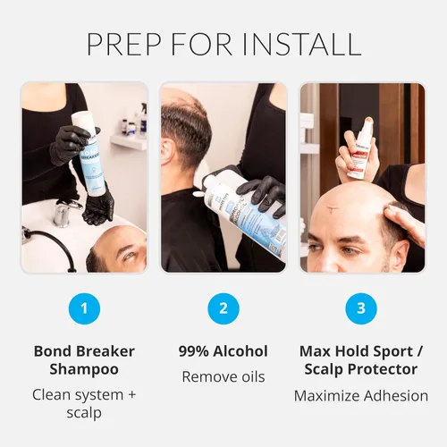 Vista 5 de Walker Tape Extenda-Bond Plus - Mini pestañas azules de 3/4 pulgadas x 1 1/2 pulgadas, cinta de peluca transpirable de doble cara para sistemas