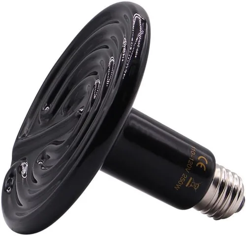 Lámpara de calor para reptiles de 250 W, calentador de cerámica infrarrojo para mascotas, electrodomésticos, lámpara de tanque de reptiles,