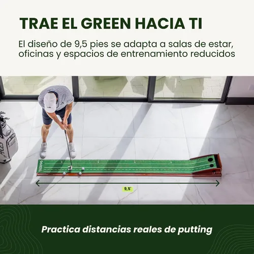 Vista 6 de Perfect Practice Putting Mat – Indoor Putting Green for Home & Office – Golf Training Aid for Putting Practice – Premium Golf Putting Mat with