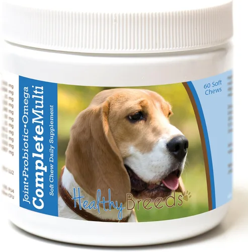 Vista 290 de Healthy Breeds Cavalier King Charles Spaniel - Multivitamínico todo en uno, completo con probióticos, glucosamina, condroitina y omegas, 60