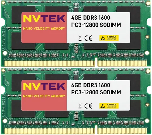 Vista 7 de 8 GB (1 x 8 GB) DDR3 1600 MHZ PC3-12800 SODIMM 2Rx8 1.35V 204-PIN Memoria de computadora portátil no ECC