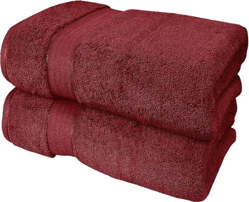 GLAMBURG Sábana de baño de algodón extra grande premium de 700 GSM 35x70 - 100% algodón peinado - Calidad de hotel y spa de lujo - Duradera,
