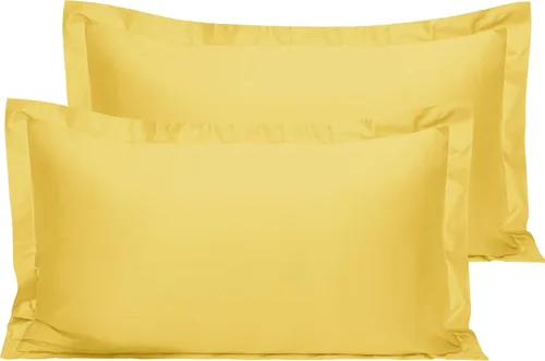 Vista 40 de NTBAY Fundas de almohada estándar de algodón – Fundas de almohada de algodón egipcio de 500 hilos, paquete de 2 fundas de almohada Oxford súper