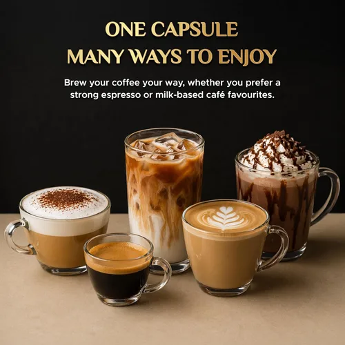 Vista 4 de Coffeeza Paquete variado de cápsulas de café 100% arábica con sabor a Nespresso, compatibles con máquinas Nespresso Original Line