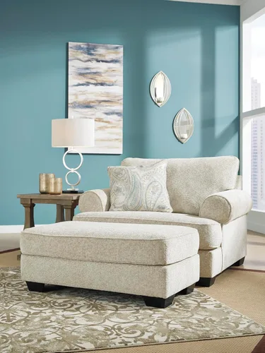 Vista 14 de Signature Design by Ashley Monaghan Classic - Silla tapizada de gran tamaño con almohada, color marrón claro