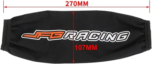 Vista 2 de JFG Racing - Funda protectora para horquilla trasera de motocicleta, cubierta del amortiguador, protector universal para moto de cross, Pit Bike