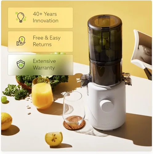 Vista 7 de Hurom H310A - Exprimidor personal renovado, autoalimentado, masticador lento, lavanda, fácil de limpiar, rendimiento máximo, motor silencioso, tolva