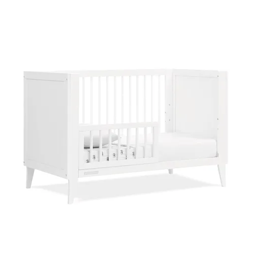 Vista 9 de Delta Children Ollie - Cuna convertible 4 en 1, certificada Greenguard Gold, color blanco Bianca