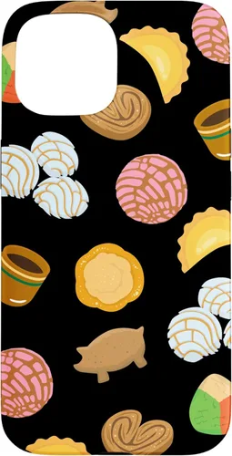 Vista 6 de Conchas Pan Dulce Pattern Black Phone Case Latina Gift Case Case for iPhone 17