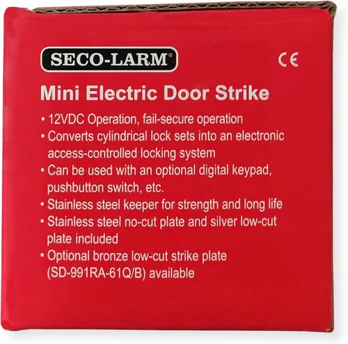 Vista 5 de Seco-Larm SD-991A-D1Q Enforcer Mini Cerradura Eléctrica de Puerta Sin Corte, Falla Segura