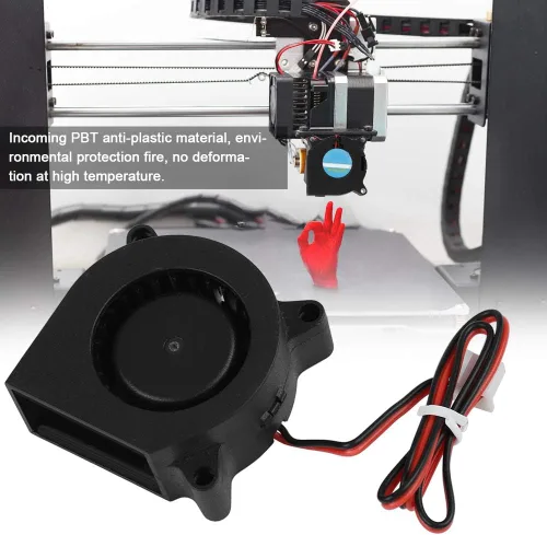 Vista 2 de Ventilador de refrigeración para impresora 3D, 4020 DC 1.575 x 1.575 x 0.787 in, piezas de repuesto para impresora 3D (12V)