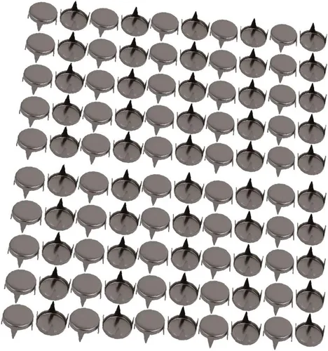 X-DREE 200pcs 10mm DIY Flat Head Paper Brad Silver Gray for Scrapbooking Craft(200pcs 10mm DIY Cabeza plana de papel Brad Silver Grey para