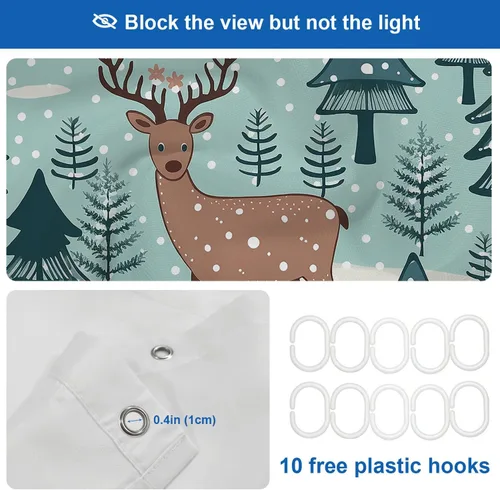 Vista 483 de Shrahala Father and Child Embracing No Hooks Shower Curtain with Snap in Liner Set, Tender Moment Captured Bathroom Décor Polyester Fiber Waterproof