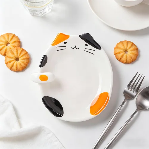 Vista 3 de Soporte de cuchara para gatos, soporte de cuchara de cerámica para la parte superior de la estufa, accesorios de cocina para gatos, soporte