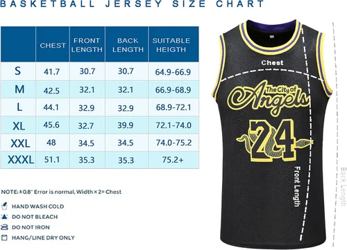 Vista 6 de ChezMax Camiseta de baloncesto para hombre camiseta de baloncesto 24 transpirable cómoda para bordar camisas deportivas