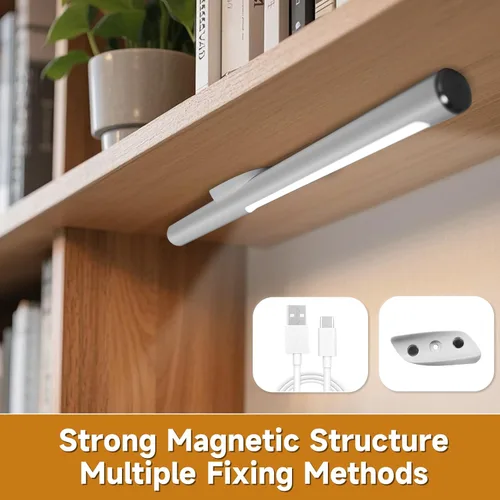 Vista 5 de Lámpara de escritorio LED 2 en 1 – Lámparas de escritorio magnéticas para exteriores para el hogar, oficina, estudio, dormitorio, lámparas