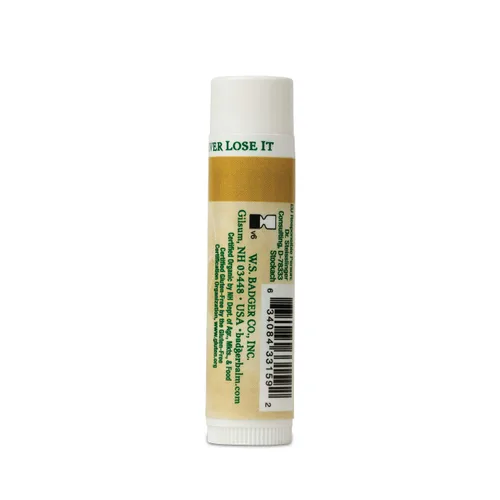 Vista 3 de Badger Bálsamo labial clásico sin perfume, orgánico certificado por USDA, hidratante, 0.15 onzas (paquete de 2)