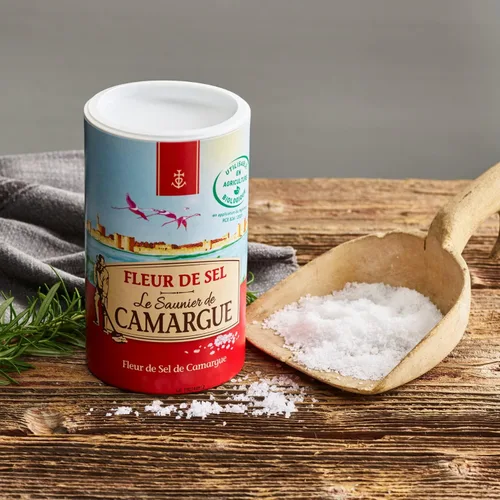 Vista 7 de Le Saunier De Camargue Fleur De Sel - Sal marina, recipiente de 35.27 onzas (2.2 lbs) (paquete de 2)