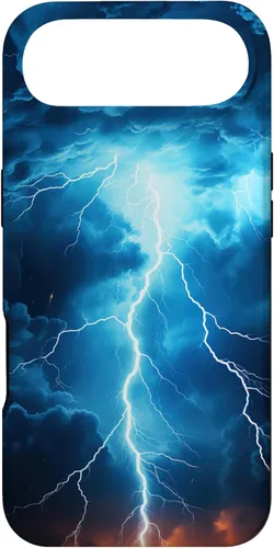 Vista 27 de Cool Blue Lightning Bolt Storm Wild Nature Sky Graphic Art Case for iPhone 17