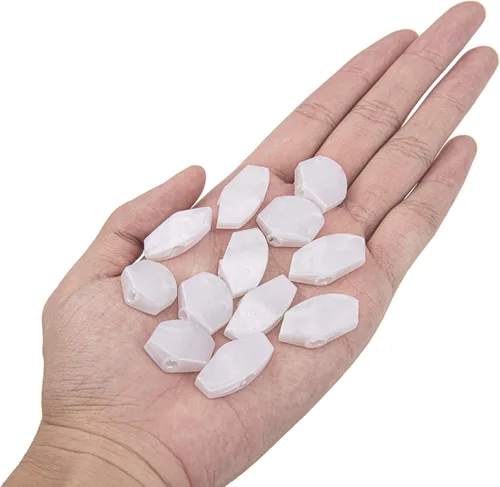 Vista 5 de 12 botones de cabeza de máquina de afinación de guitarra Yootones botones cuadrados compatibles con accesorios de guitarra (blanco perlado)