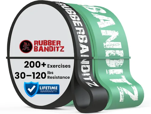 Rubberbanditz Combo Pull Up Assist Bands | Heavy Duty Resistance Exercise Bands for Powerlifting, Mobility, and Stretching | Resistance Bands for