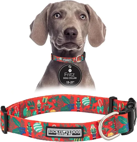 Vista 74 de Lucky Love Dog - Collar de perro ajustable con hebilla de fácil clic para pequeños a grandes, duradero y cómodo para perros machos y hembras, collar