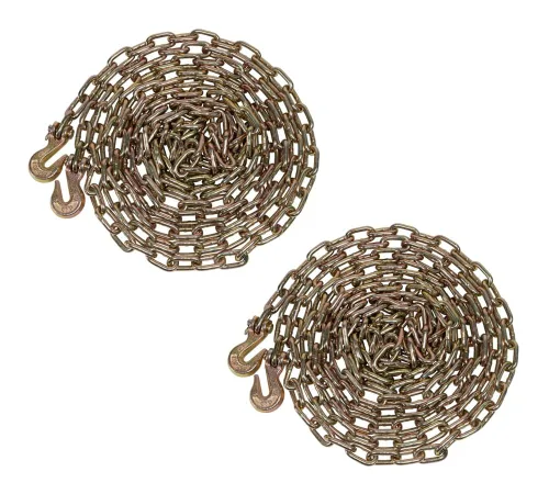 Vista 35 de Mytee Products Cadena de carpeta de grado 70 de 1/2 pulgada x 12 pies con ganchos de agarre de horquilla, cadena de remolque de transporte G70