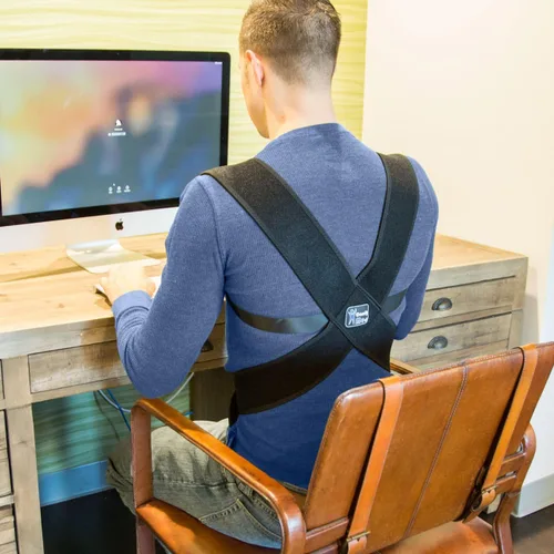 Vista 4 de ComfyMed® Posture Corrector Clavicle Support Brace CM-PB16 Medical Device to Improve Bad Posture, Thoracic Kyphosis, Shoulder Alignment, Upper Back