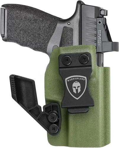 Vista 9 de Funda WARRIOLAND IWB Kydex con corte para ópticas, ajuste para pistola Springfield Armory Hellcat Pro, funda de transporte oculto en la cintura