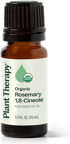 Aceite esencial de romero Plant Therapy con certificado orgánico de USDA Canela 100% pura, sin diluir, grado terapéutico, 1/3 onzas