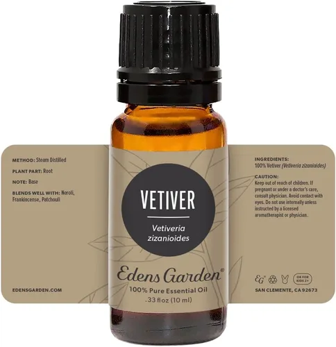 Vista 8 de Aceite Esencial Vetiver 100% puro de calidad terapéutica de Edens Garden, 1