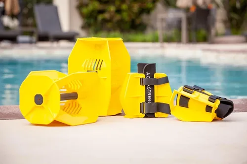 Vista 10 de Aquastrength Hydro-Tone - Sistema de ejercicio para piscina de cuerpo total Pesas de agua funcionales isocinéticas Construye músculo, fácil