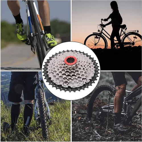 Vista 8 de SUNGOOYUE VGEBY Rueda libre de 8 velocidades, piñón de bicicleta 1140T Plata Negro