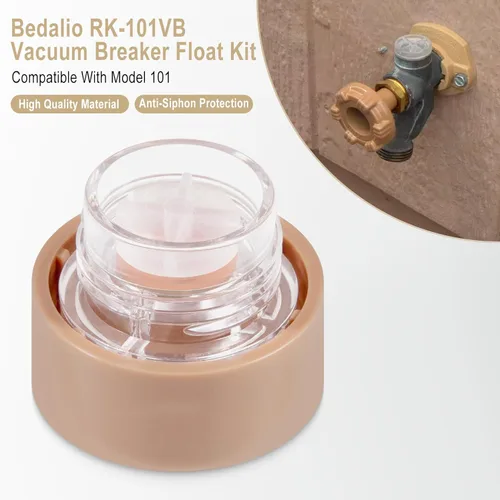 Vista 2 de RK-101VB - Kit de flotador de disyuntor de vacío, kit de reparación de grifo de pared antisifón, kit de reparación de válvula antisifón, compatible