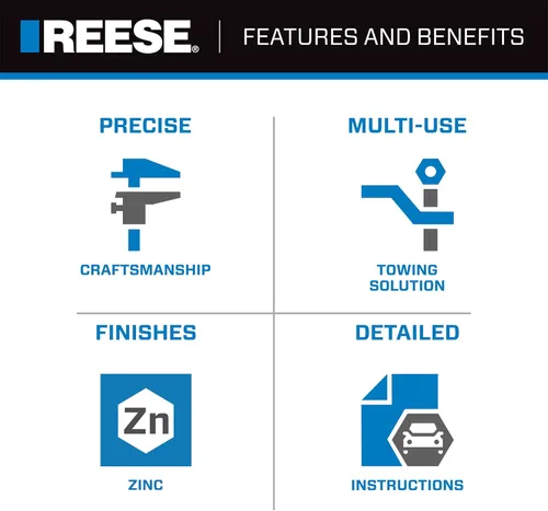 Vista 4 de Reese Towpower 74410 Round Trailer Jack, Side Mount, 1,000 lbs. Lift Capacity, Sidewind, Bolt-On, 10 Inch Travel, 6-Inch Wheel