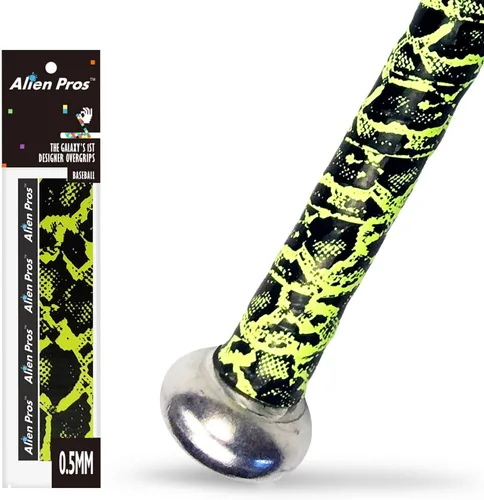 Vista 16 de ALIEN PROS Cinta de agarre de bate para béisbol de 0.020 in (paquete de 1 o 3) - Cinta de bate precortada y Pro Feel - Reemplazo para agarre de bate