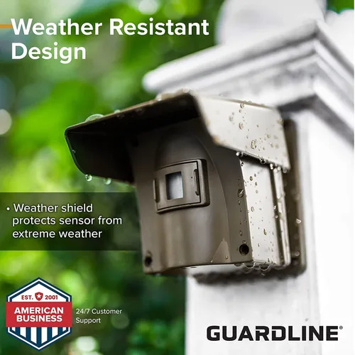 Vista 2 de Alarma inalámbrica Guardline para la entrada, para exterior, detector y sensor de movimiento resistente a la intemperie, el mejor sistema de alarma