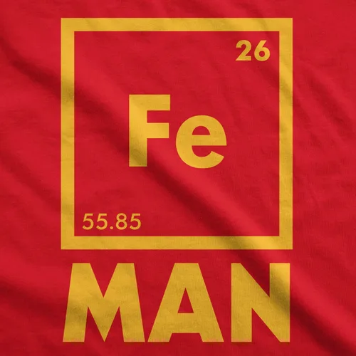 Vista 2 de Camiseta de hombre de ciencia de hierro para hombre, novedad divertida, camiseta con estampado gráfico nerd