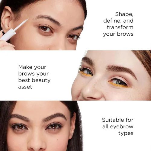 Vista 3 de Arches and Halos - Bolígrafo de punta de cerdas finas – Lápices de cejas para mujer – Lápiz vegano para cejas – a prueba de manchas, fórmula