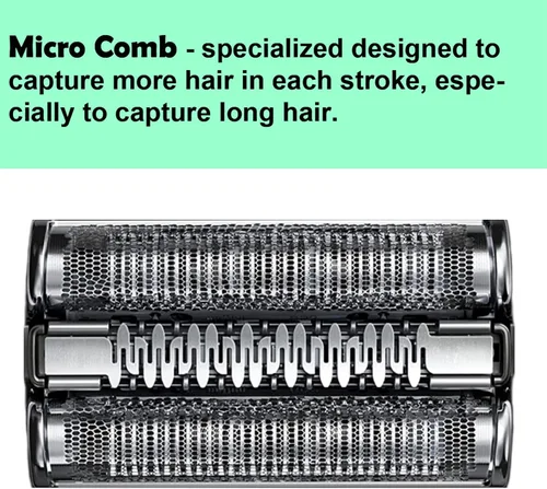 Vista 3 de Cabezal de repuesto serie 73S para afeitadora eléctrica Braun, cabezal de repuesto S7 compatible con Braun Razor New Generation 7020s 7025s 7085cc