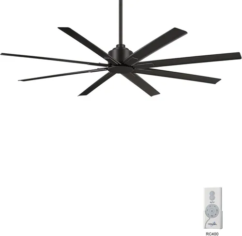 Vista 2 de Minka-Aire F896-65-CL Xtreme H2O Ventilador de techo para exteriores de 65 pulgadas con control remoto, carbón