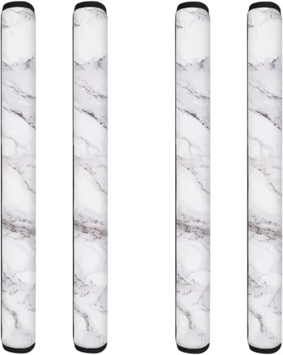 Vista 8 de Juego de 4 cubiertas lavables para manija de puerta de refrigerador, protector antideslizante para refrigerador, horno, evita huellas dactilares