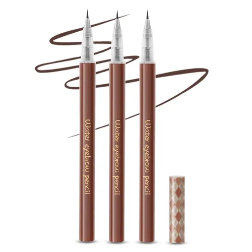 Vista 10 de Boobeen 3 bolígrafos líquidos para cejas, punta de precisión de 0.000 in, lápiz de relleno de cejas que crea maquillaje natural de cejas de larga